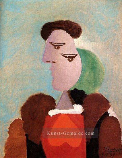 Porträt de femme 1937 kubistisch Ölgemälde